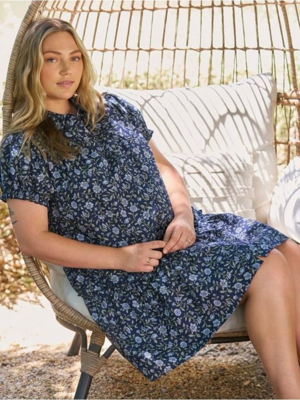 Torrid Belle Isle Blue Drop Waist Shirt Dress - Size 0 - NWT!